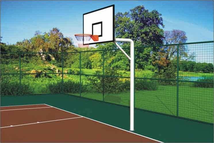 Basketbol Potası Tek Direkli fiber panyalı 