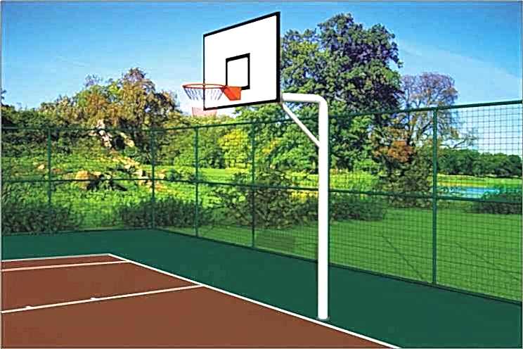 Basketbol Potası Tek Direk mdf panya ve Metal Panyalı