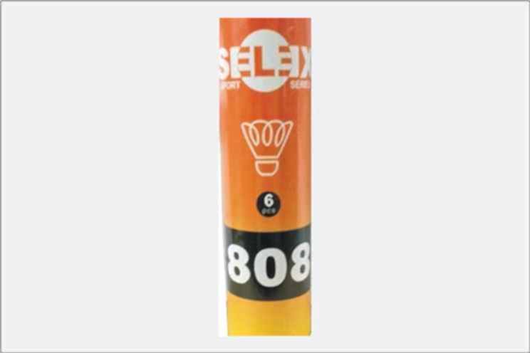 Selex 808 Badminton Topu Mantar Başlı Nylon 6'lı
